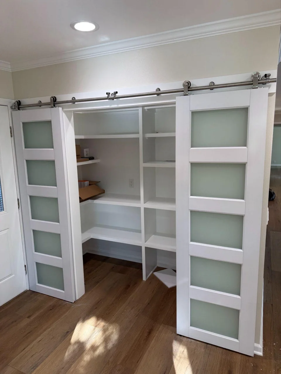 Coronado Trace: Barn doors and track hardware